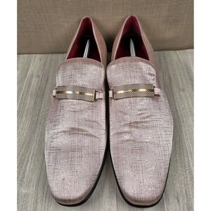 AM After Midnight Salmon Pink Slip On Dress Shoes Men's Size 13M Prom Dance